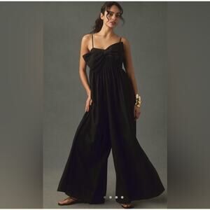 MSRP $198 | NEW Anthropologie Hutch Linen Bow Jumpsuit Size XS-S | SAME DAY SHIP